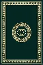 Luxury Style Green and Gold Medallion Rug
