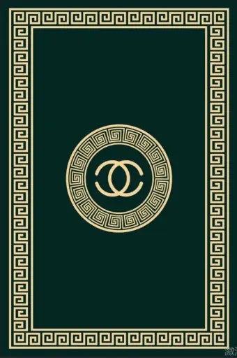 Luxury Style Green and Gold Medallion Rug